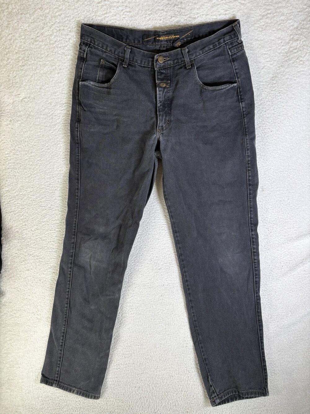 Vintage Marithe Francois Girbaud Jeans Mens 33x31 Faded Black Tapered Made USA